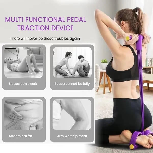 💪2026 latest 8-Tube Pedal Resistance Device - Detachable And Adjustable Pedal Resistance Device