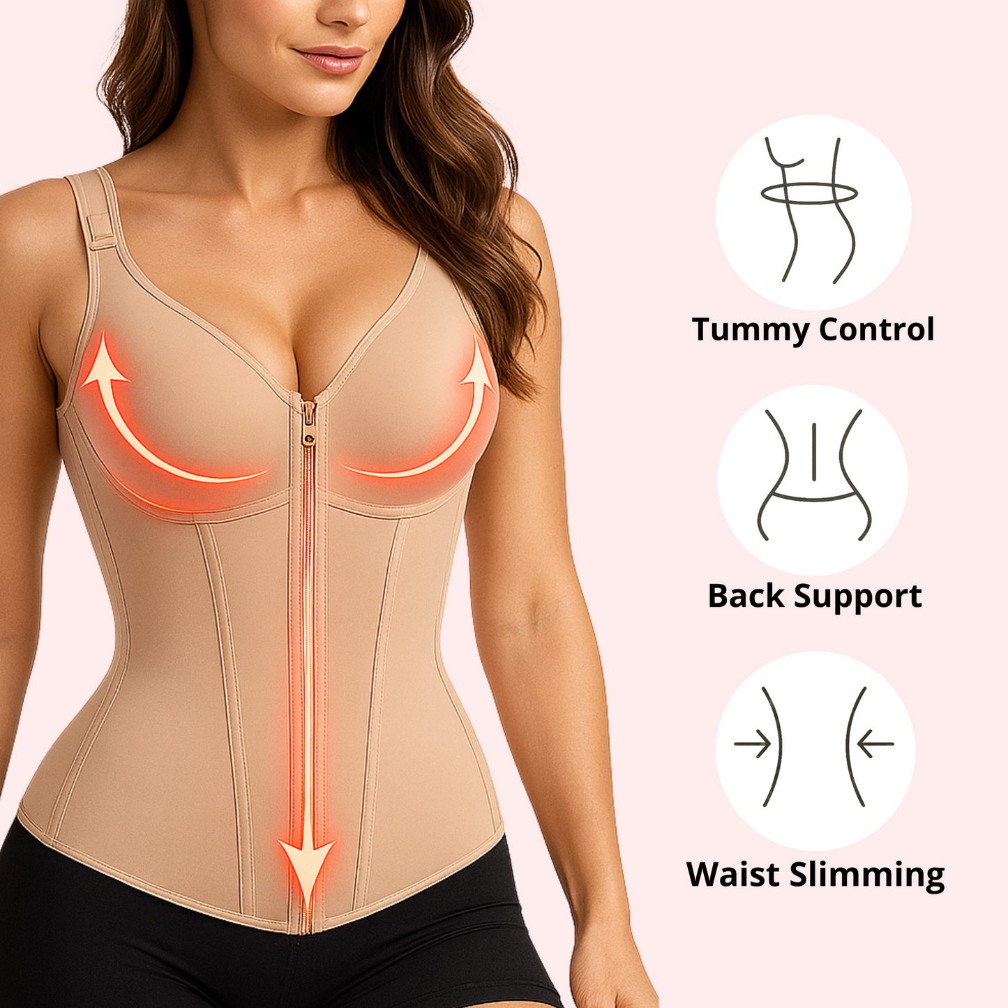 💥 LAST DAY SALE 49% OFF：Full Coverage Waist Trainer